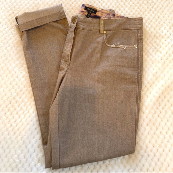 Escada Embellished Rhinestone Jeans - Picture 3 of 3